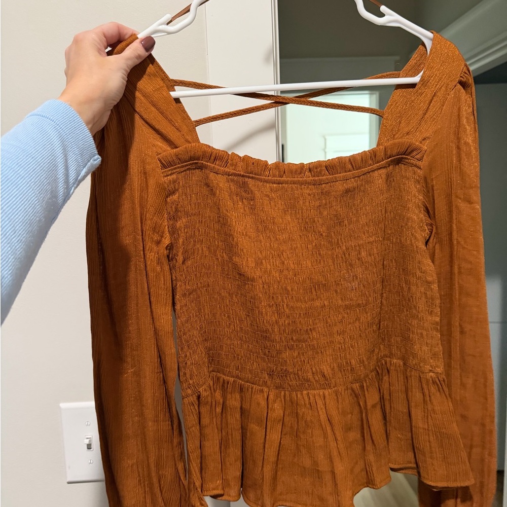 Mine Rust Orange Blouse